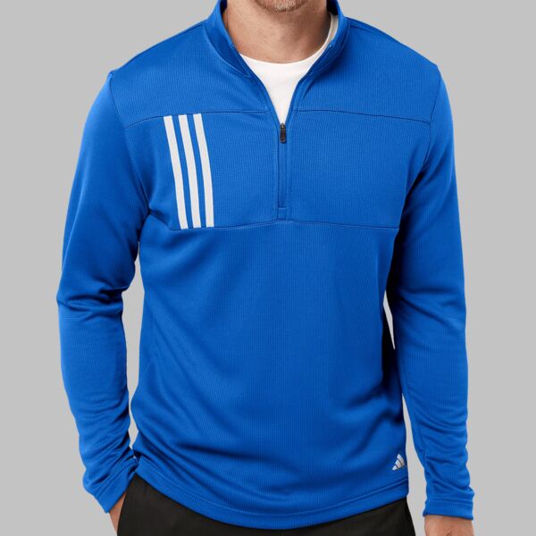 3-Stripes Double Knit Quarter-Zip Pullover Thumbnail