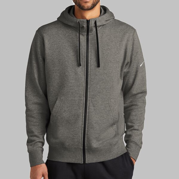 Club Fleece Sleeve Swoosh Full Zip Hoodie Thumbnail