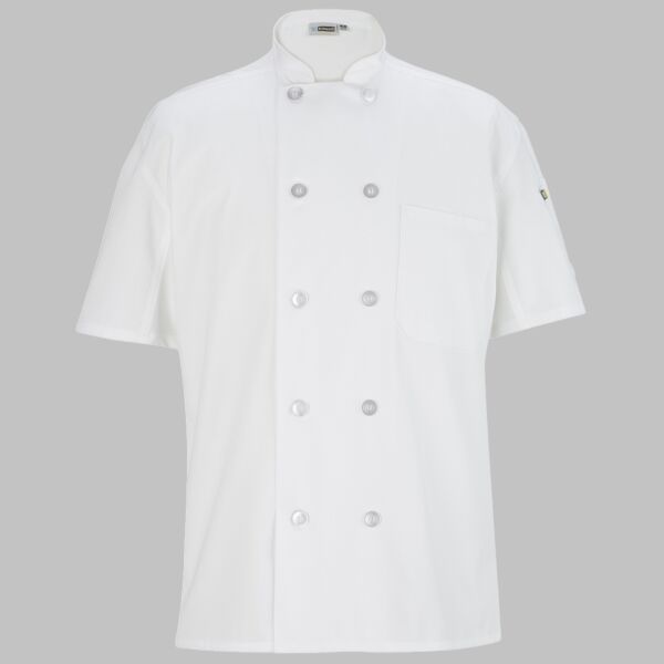 Mesh Back Chef Coat - 10 Buttons Thumbnail