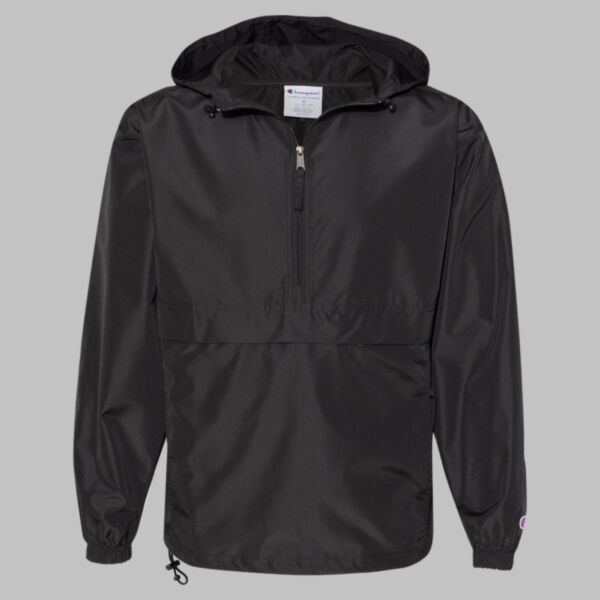 Hooded Packable Quarter-Zip Jacket Thumbnail