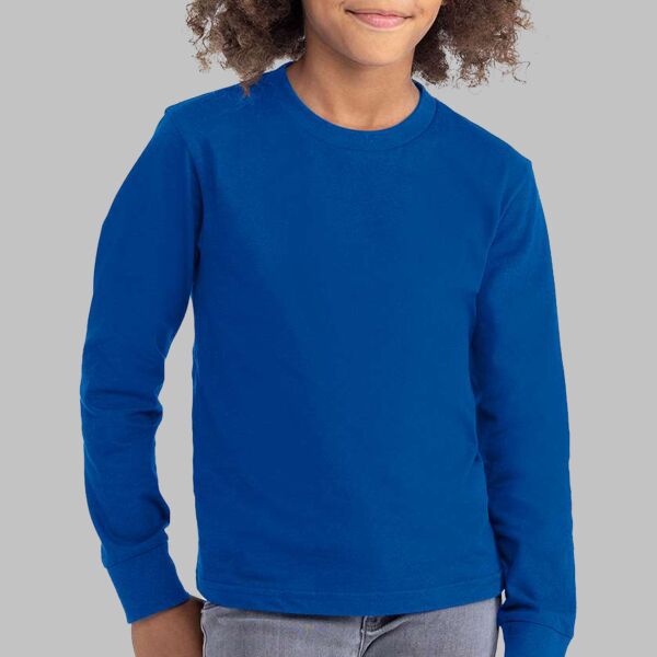 Youth Cotton Long Sleeve T-Shirt Thumbnail