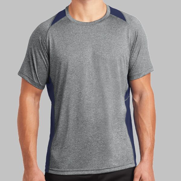 Heather Colorblock Contender Tee (U) Thumbnail