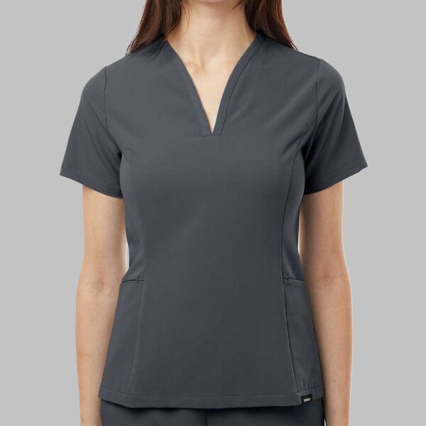 Women’s Calix Fit & Flare Scrub V-Neck Top Thumbnail