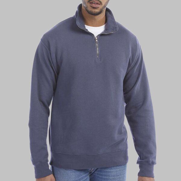 Unisex Garment-Dyed Quarter-Zip Sweatshirt Thumbnail