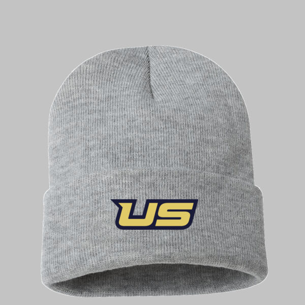 US - 12" Solid Cuffed Beanie Thumbnail