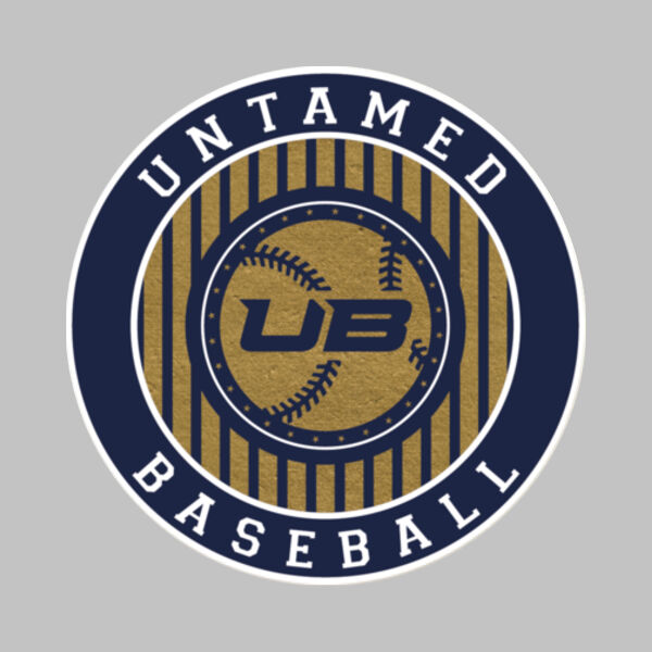 Untamed Baseball 3" Round Magnet Thumbnail
