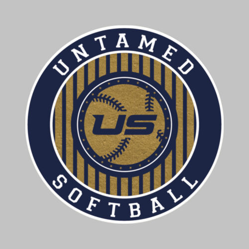 Untamed Softball 3" Round Magnet Thumbnail